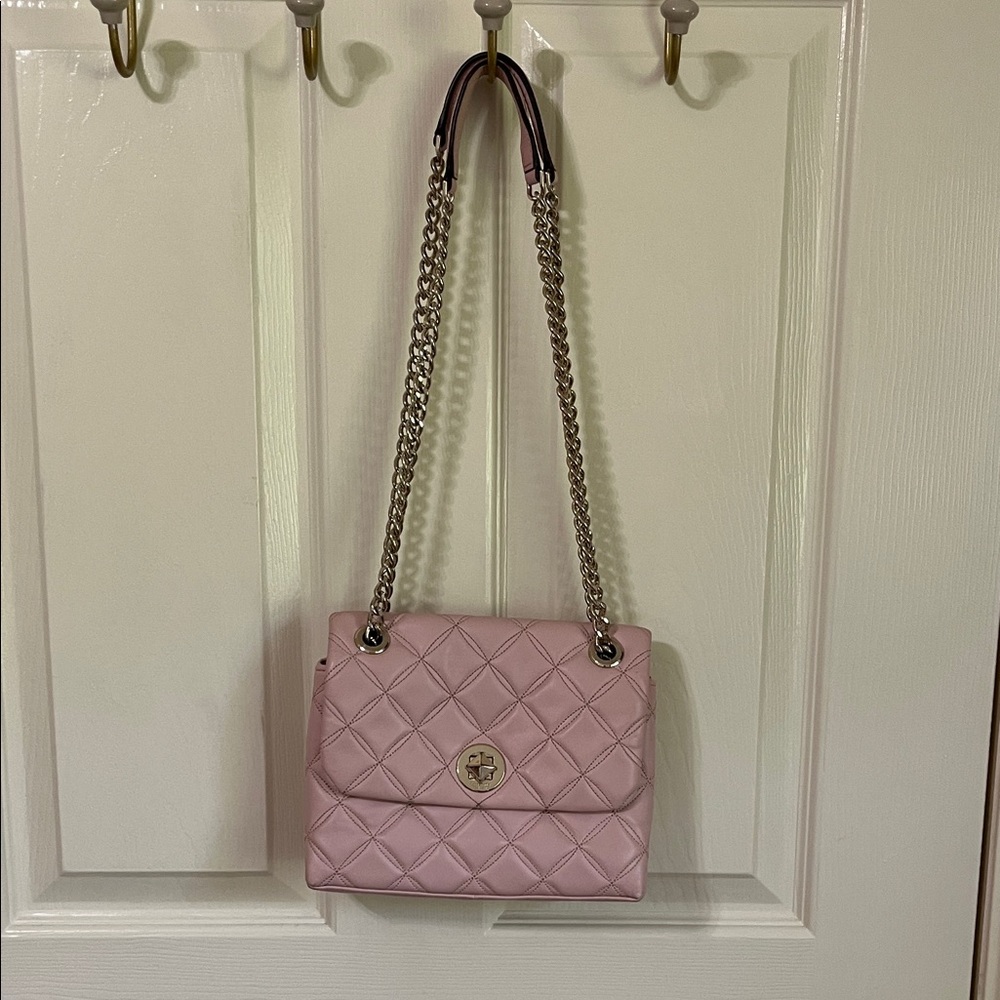 Kate spade Pink Quilted Chain Shoulder Bag